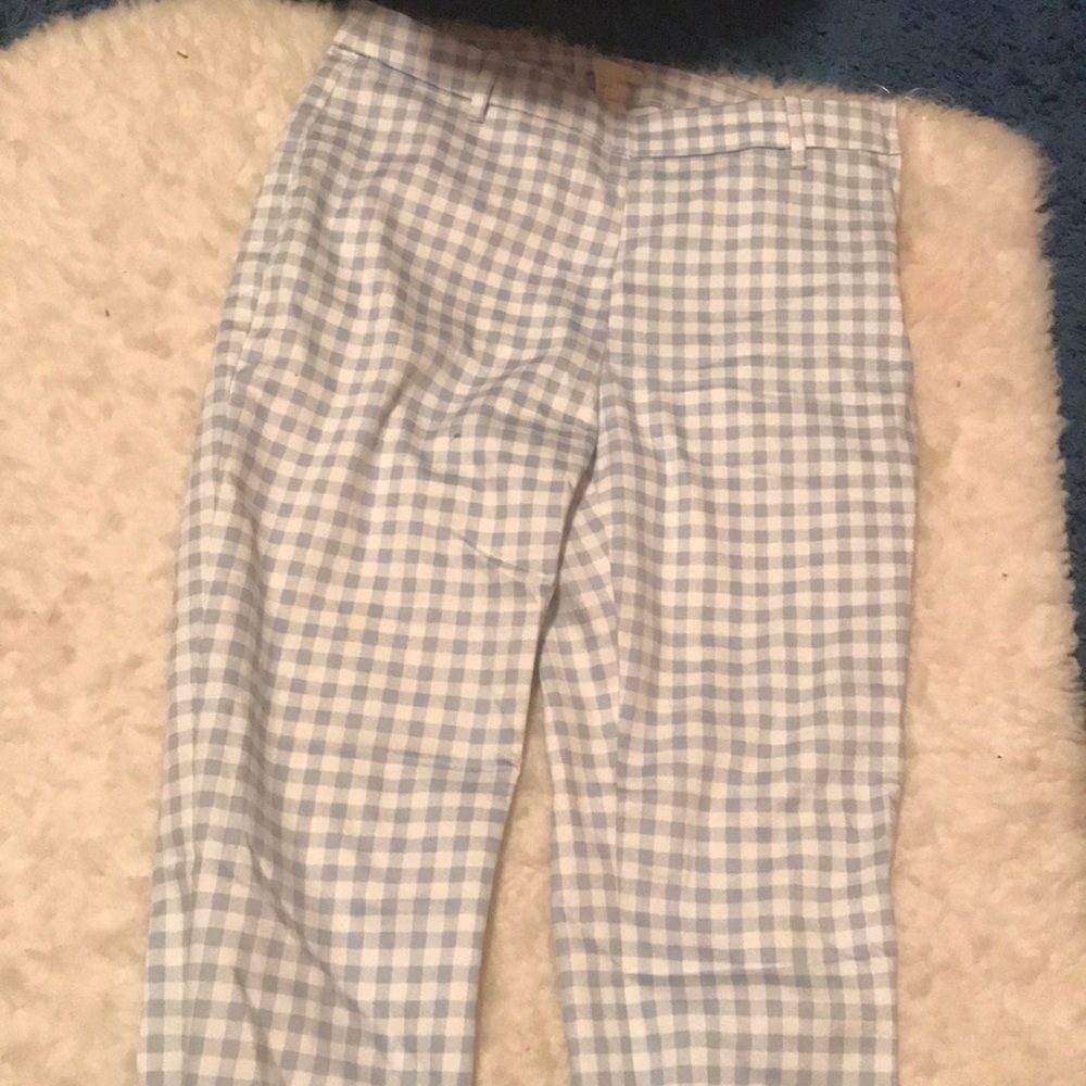 Blue Gingham Pants - image 1